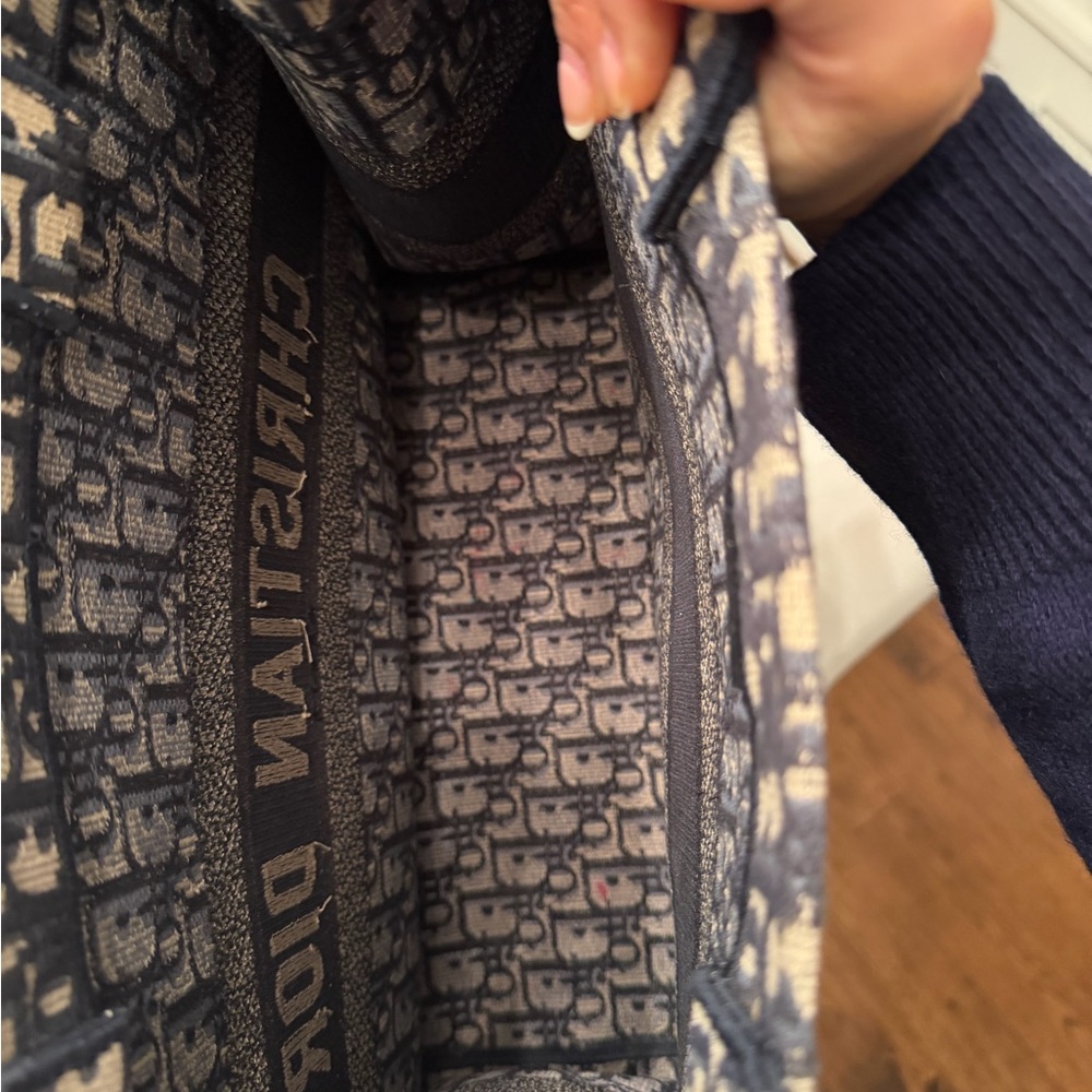 Dior Blue and Beige Logo Tote - Picture 5 of 5